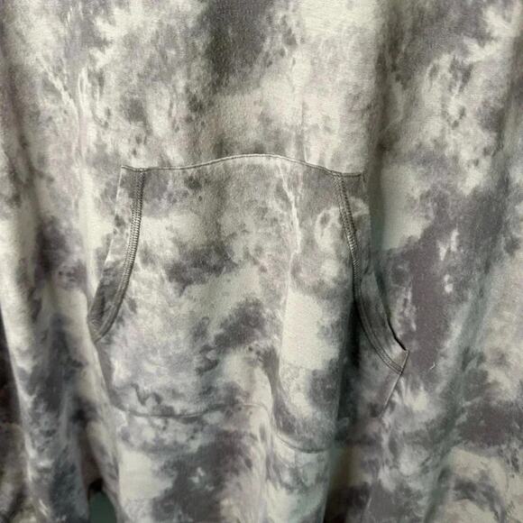 Koolaburra by UGG Baby Terry Tie-Dye Hooded Grey &  white oversized hippie - Picture 3 of 10